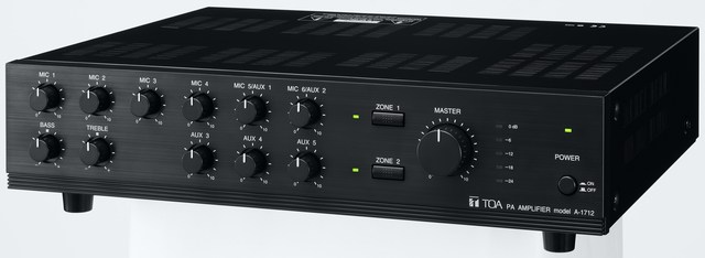 Đặc điểm của Mixer Amplifier chọn 2 vùng TOA A-1712