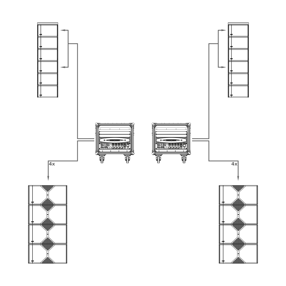 Hệ thống mảng dòng LA122 6×4