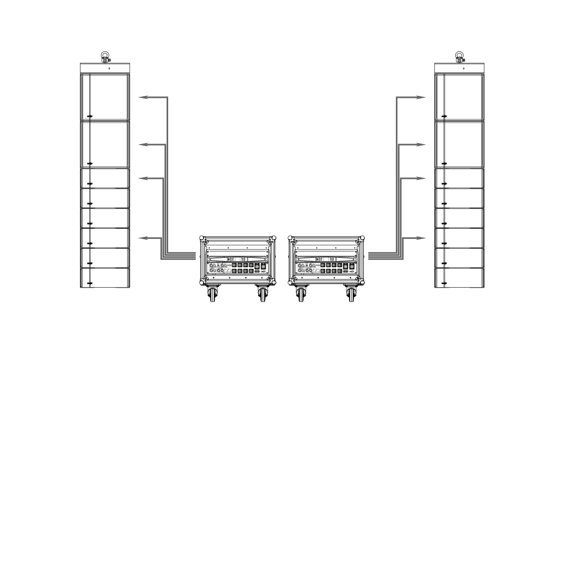 Hệ thống mảng dòng LA26 6×2 Passive